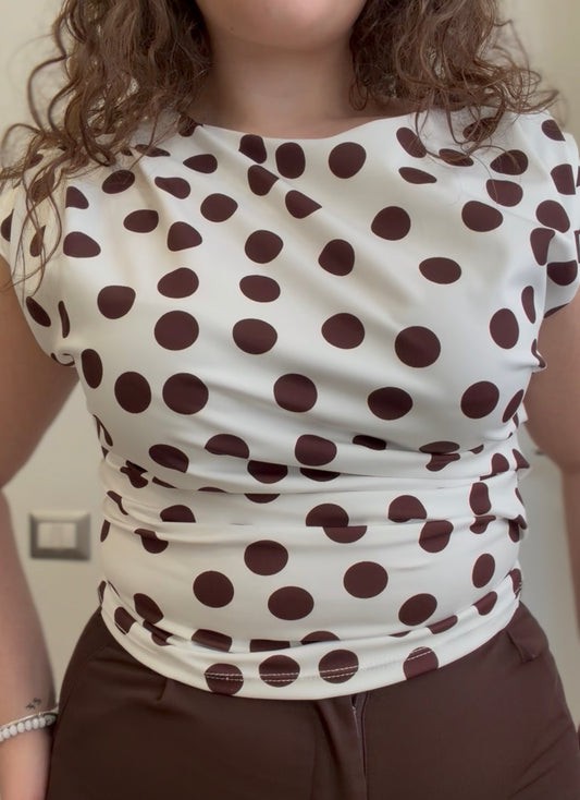 Maglia pois chic