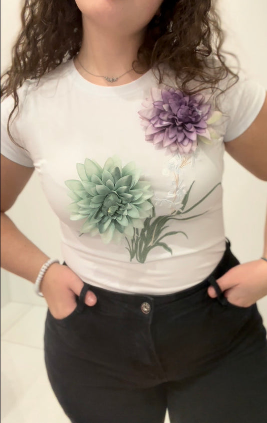 T-shirt flowers