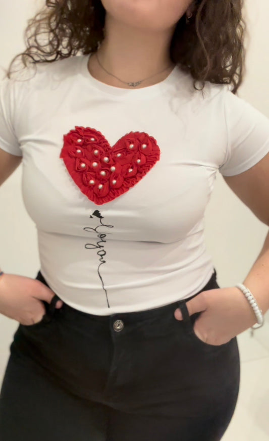 T-shirt cuore